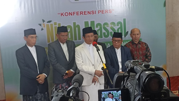 Hadiri Nikah Massal di Masjid Istiqlal, Menteri Agama Tekankan Pentingnya Akta Nikah 