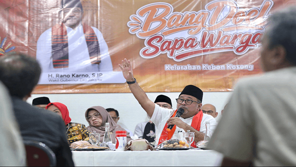 Rano Karno Temui Warga Kebon Kosong Bahas Masalah Status Tanah