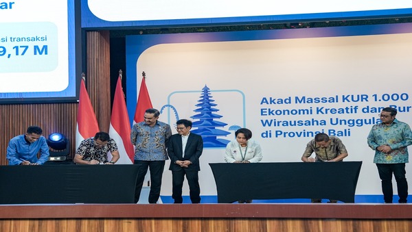 Akad Massal KUR 1.000 UMKM Digelar di Bali, Pemerintah Perkuat Akses Permodalan Rakyat