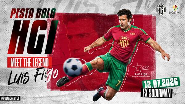 Pesta Bola HGI 2026 Padukan Olahraga Profesional dan Rekreasional, Hadirkan Luís Figo ke Jakarta