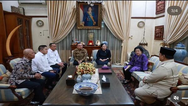 Presiden Takziah ke Rumah Megawati, Sampaikan Duka Mendalam atas Wafatnya Guruh Soekarnoputra